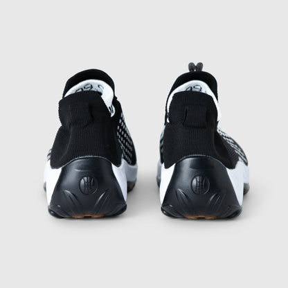 Ortho Stretch Cushion Shoes - Black White - ComfortWear